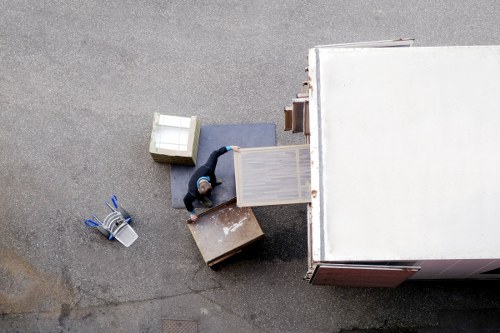 Local van service handling a small office move in West London