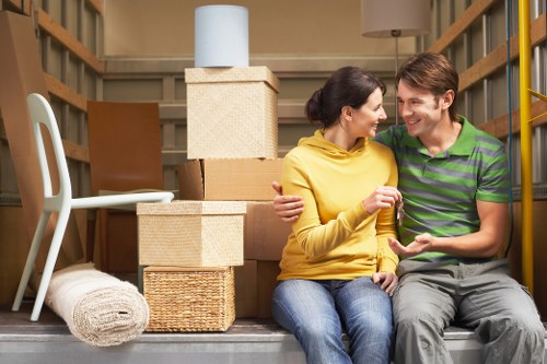 Prepared furniture items ready for collection and delivery in West London