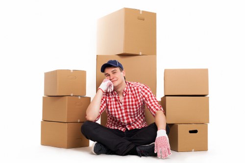 Booking details and moving service agreement paperwork