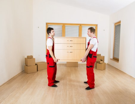 Loading furniture for a Shepherds Bush move